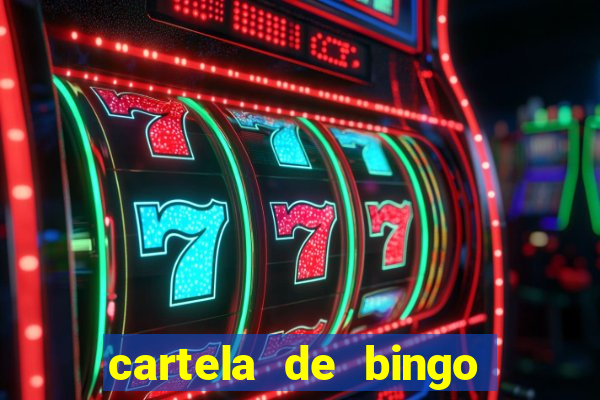 cartela de bingo pra imprimir